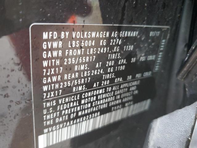 2017 VOLKSWAGEN TIGUAN WOL - WVGSV7AX4HK023386