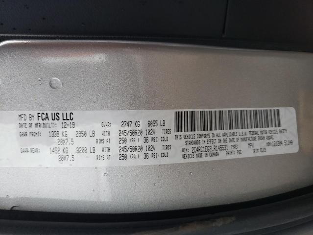 2C4RC1EG2LR145531 | 2020 CHRYSLER PACIFICA T