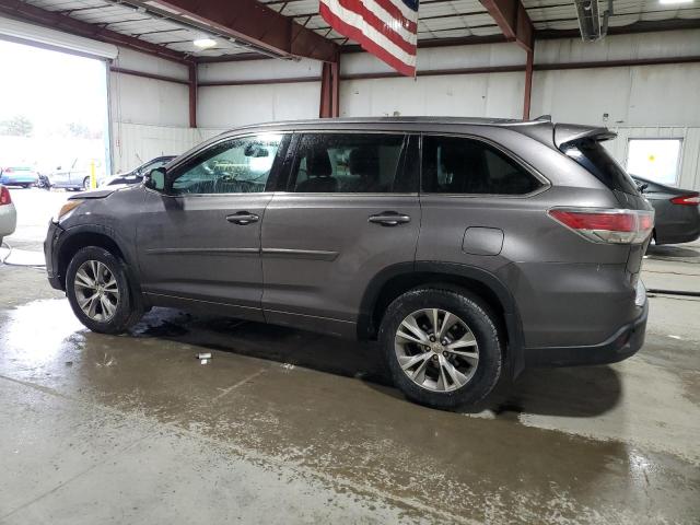 TOYOTA HIGHLANDER 2015 gray  gas 5TDJKRFH6FS204601 photo #3