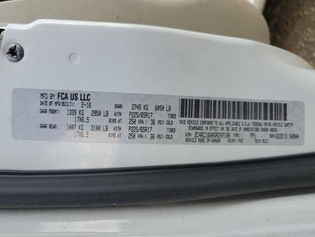 2016 CHRYSLER TOWN & COU - 2C4RC1BG0GR297186