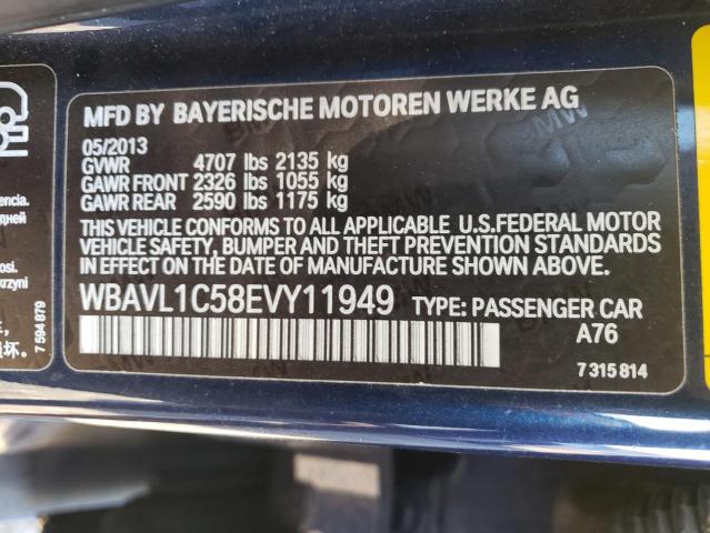 WBAVL1C58EVY11949 BMW X1 Xdrive28i