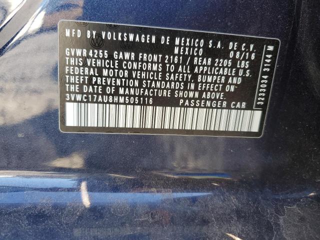 2017 VOLKSWAGEN GOLF SPORT - 3VWC17AU8HM505116