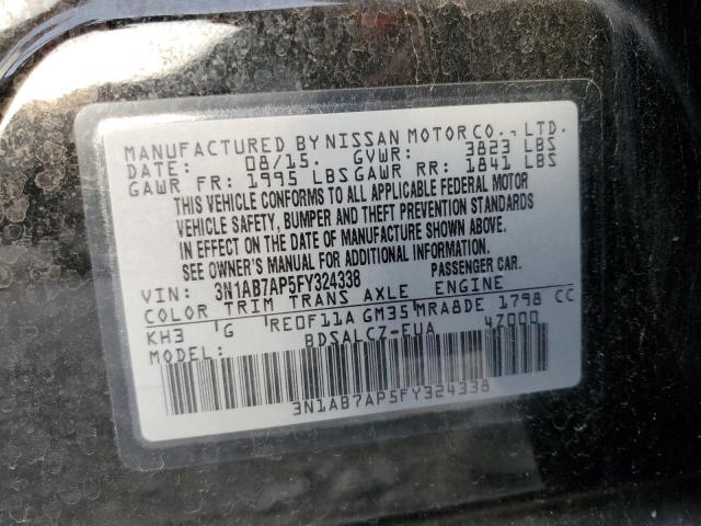 3N1AB7AP5FY324338 Nissan SENTRA S