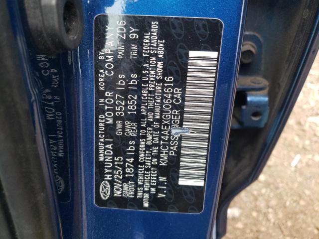 2016 HYUNDAI ACCENT SE - KMHCT4AEXGU064616
