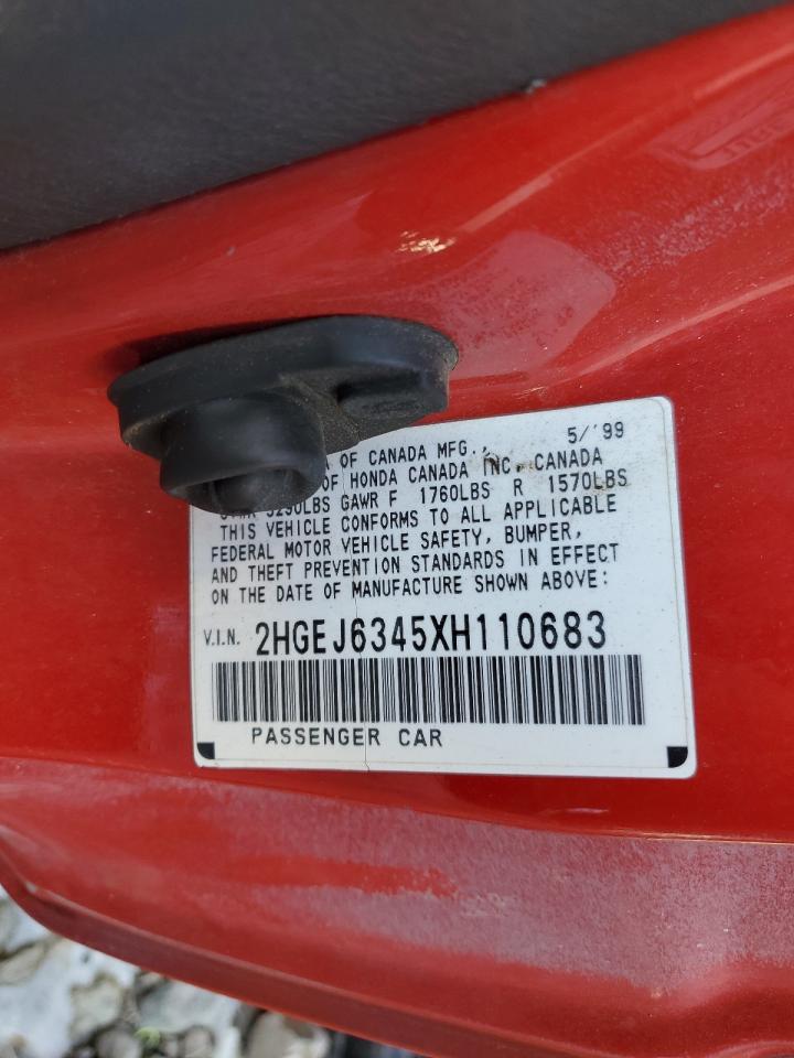 2HGEJ6345XH110683 1999 Honda Civic Dx