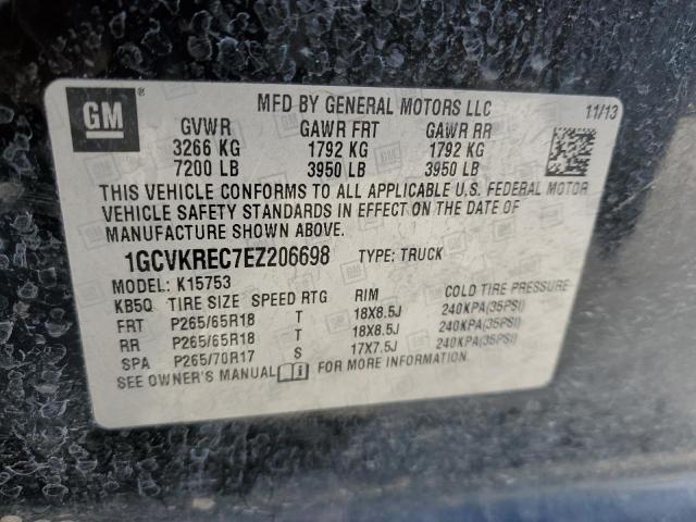 1GCVKREC7EZ206698 | 2014 CHEVROLET SILVERADO