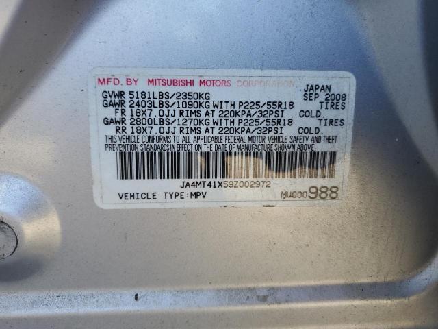 2009 Mitsubishi Outlander Xls VIN: JA4MT41X59Z002972 Lot: 74381543