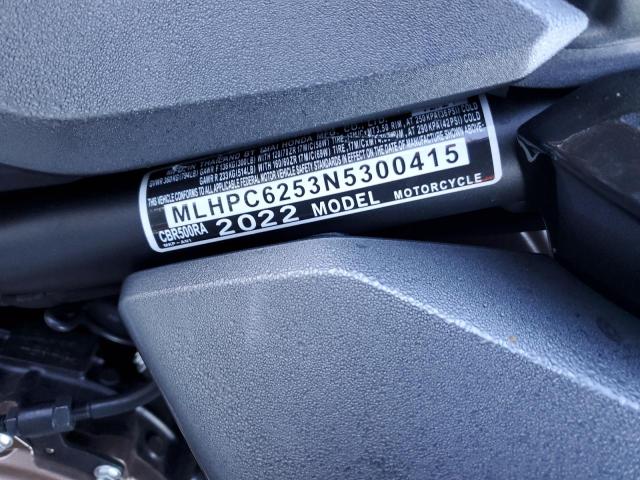 2022 HONDA CBR500 RA MLHPC6253N5300415