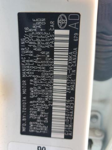 2016 TOYOTA COROLLA L - 2T1BURHE9GC639267