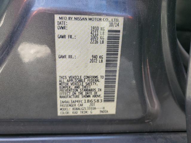 2015 NISSAN ALTIMA 2.5 - 1N4AL3AP4FC186583