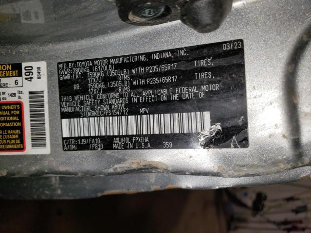 2023 TOYOTA SIENNA LE - 5TDKRKEC7PS154712