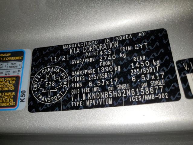 2022 KIA CARNIVAL L - KNDNB5H32N6158677