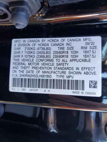 2020 HONDA CR-V EX - 2HKRW2H53LH681893