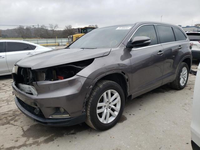 VIN 5TDZKRFH0FS115075 2015 Toyota Highlander, LE no.1