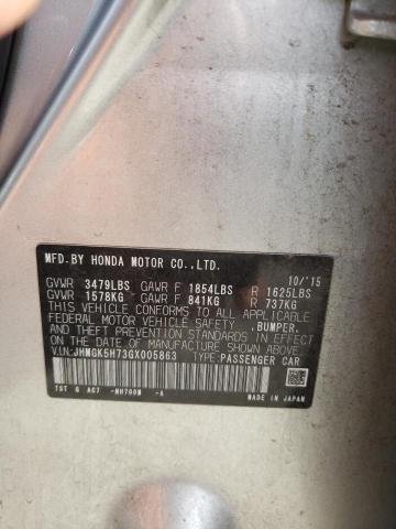 JHMGK5H73GX005863 Honda FIT EX