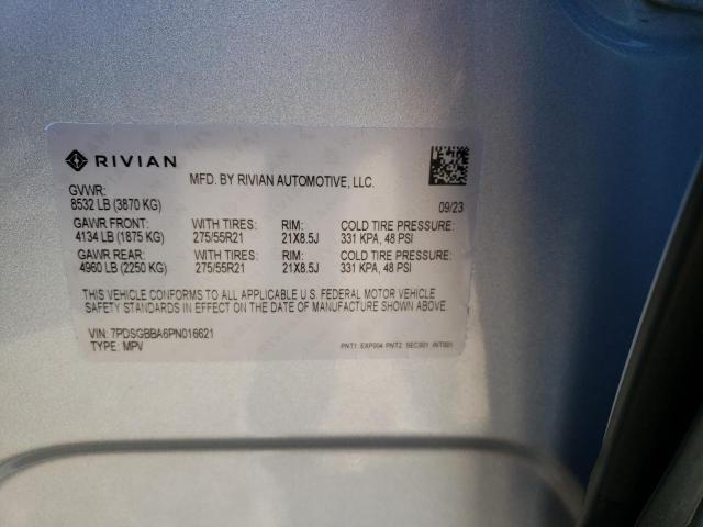 7PDSGBBA6PN016621 | 2023 RIVIAN R1S ADVENT