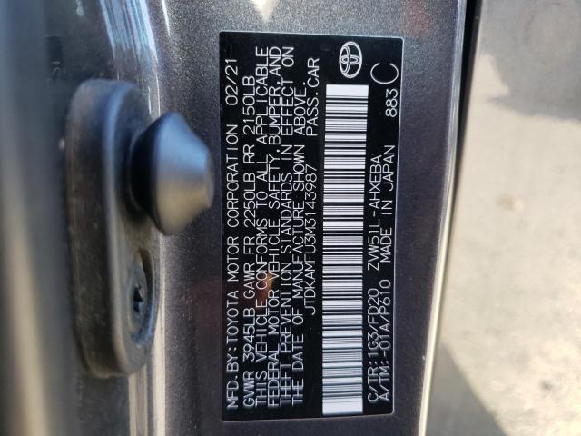 JTDKAMFU3M3143987 Toyota Prius Special Edition