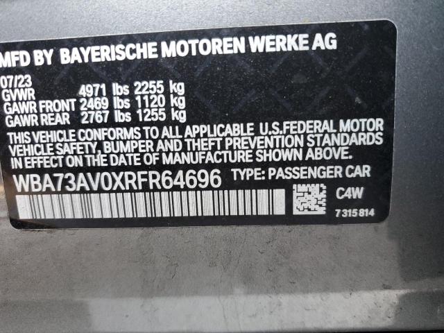 WBA73AV0XRFR64696 BMW 4 Series 430XI GRAN 12