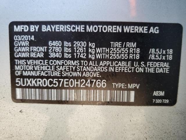 VIN 5UXKR0C57E0H24766 2014 BMW X5, Xdrive35I no.13