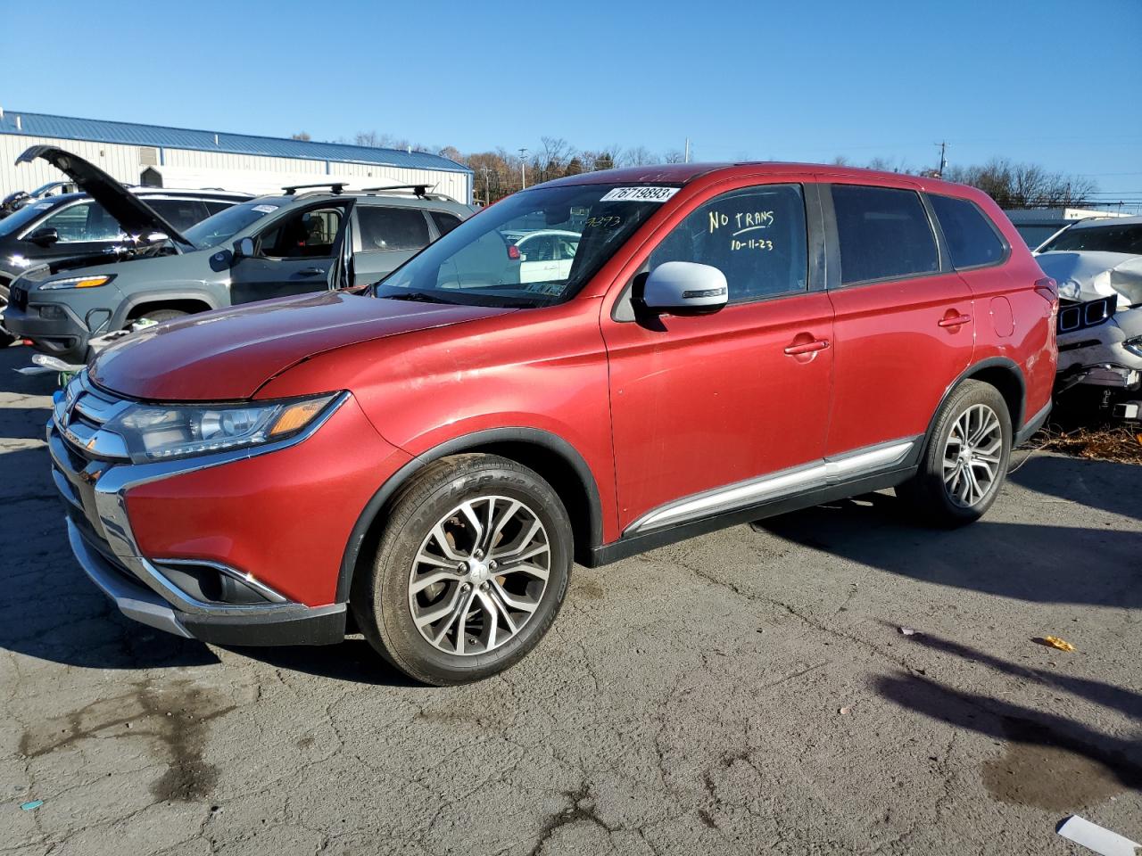 2017 Mitsubishi Outlander Se vin: JA4AD3A38HZ023143