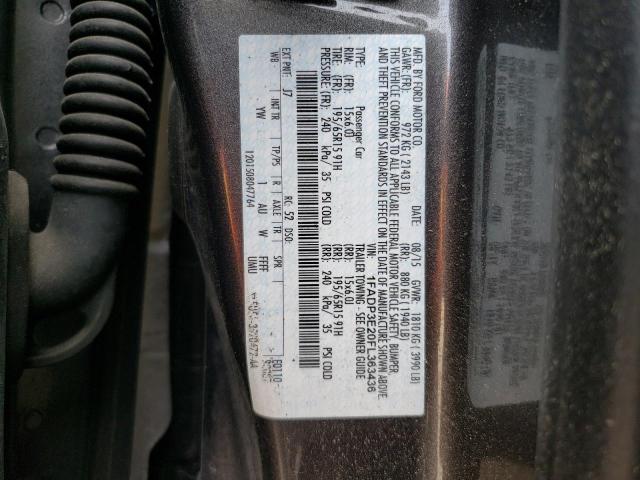 1FADP3E20FL363436 Ford FOCUS S