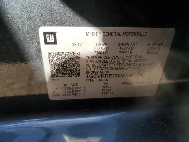 2018 CHEVROLET 10/1500 1GCVKREC9JZ207734