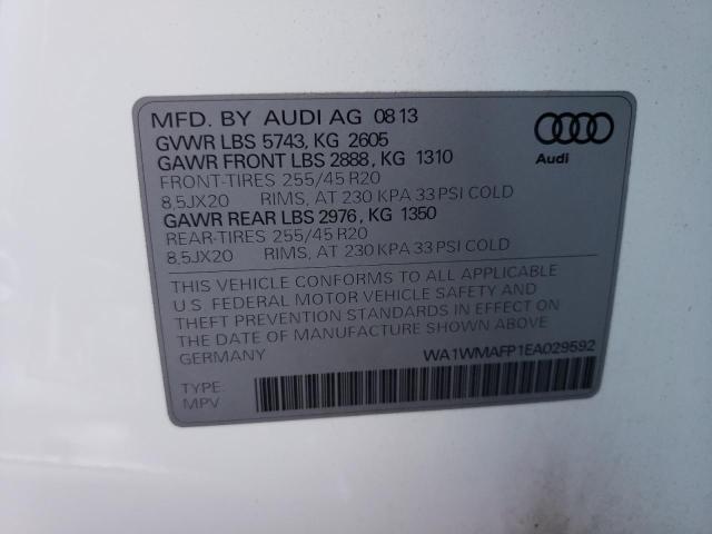 VIN WA1WMAFP1EA029592 2014 Audi Q5, Prestige no.12