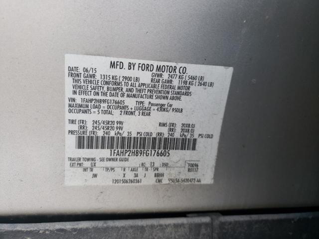 2015 FORD TAURUS SEL - 1FAHP2H89FG176605