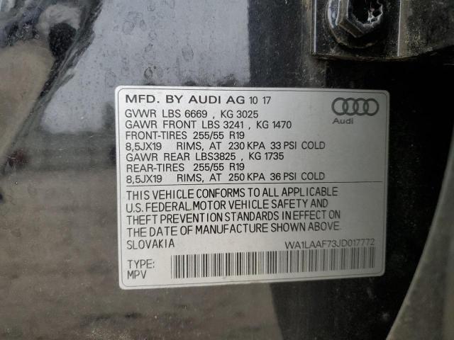 WA1LAAF73JD017772 2018 AUDI Q7, photo no. 13