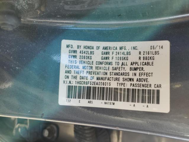 1HGCR6F52EA008015 | 2014 HONDA ACCORD HYB