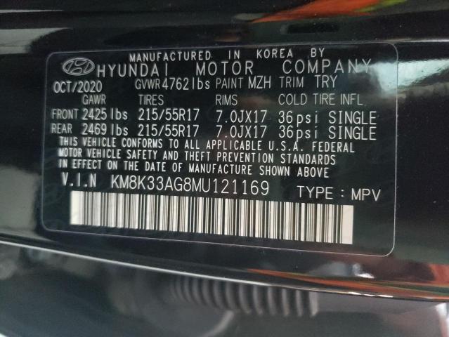 KM8K33AG8MU121169 | 2021 HYUNDAI KONA LIMIT