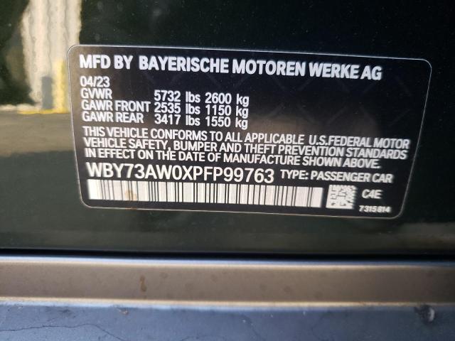 2023 BMW I4 EDRIVE4 WBY73AW0XPFP99763