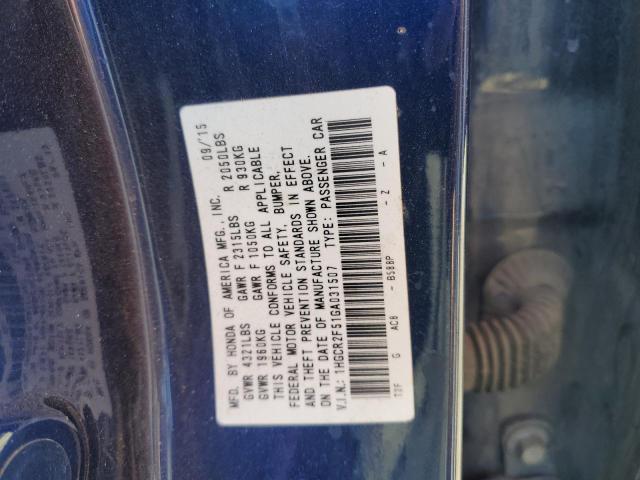 2016 HONDA ACCORD SPO - 1HGCR2F51GA031507