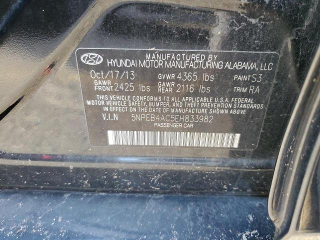 5NPEB4AC5EH833982 | 2014 HYUNDAI SONATA GLS