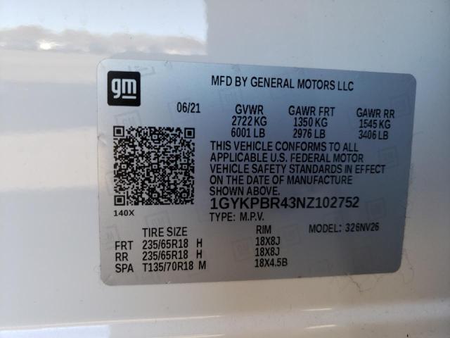 2022 CADILLAC XT6 LUXURY - 1GYKPBR43NZ102752