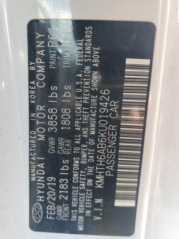 2019 Hyundai Veloster Turbo VIN: KMHTH6AB6KU019426 Lot: 80286363