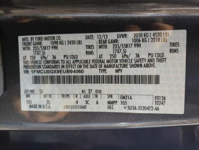 1FMCU0GX9EUB94060 Ford ESCAPE SE