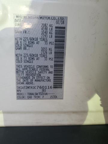 5N1AT2MT4JC760116 Nissan ROGUE S
