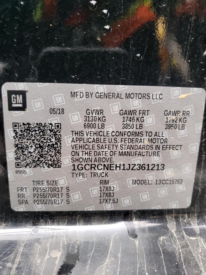 2018 Chevrolet Silverado 4.3L(VIN: 1GCRCNEH1JZ361213