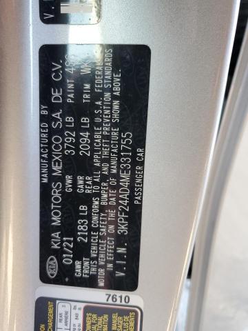 2021 KIA FORTE FE - 3KPF24AD4ME331755