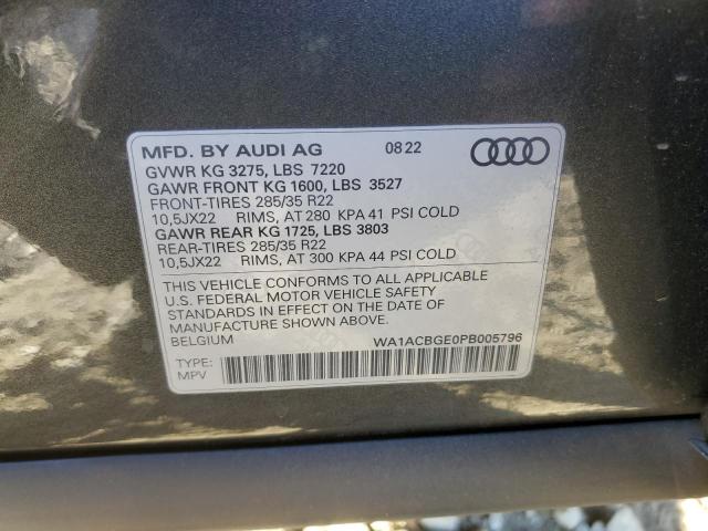 2023 AUDI E-TRON S P - WA1ACBGE0PB005796