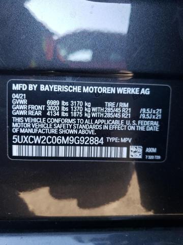 VIN 5UXCW2C06M9G92884 2021 BMW X7, Xdrive40I no.13