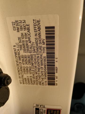 7FARW2H54NE018435 Honda CR-V EX
