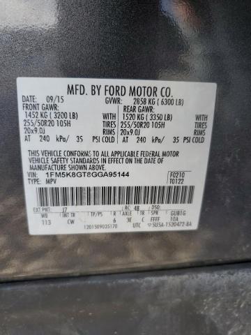 2016 FORD EXPLORER SPORT - 1FM5K8GT8GGA95144
