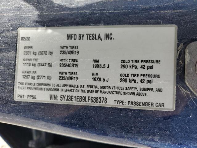 5YJ3E1EB9LF638378 Tesla Model 3  13