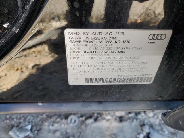  AUDI Q5 2016 Чорний