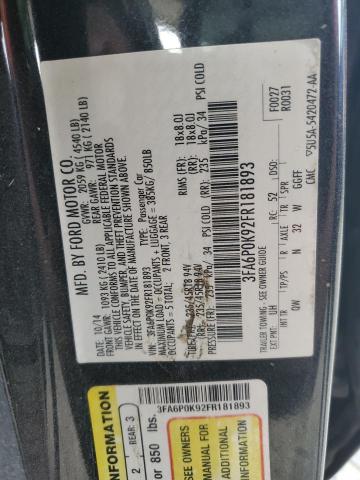 2015 FORD FUSION TIT - 3FA6P0K92FR181893