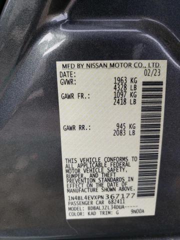 1N4BL4EVXPN367177 Nissan ALTIMA SL