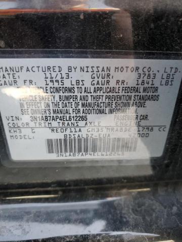 3N1AB7AP4EL612265 | 2014 NISSAN SENTRA S