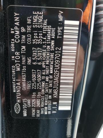 KM8JU3AG2FU097012 Hyundai Tucson Limited